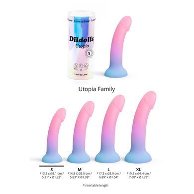 Дилдо з кольоровим градієнтом Love To Love DILDOLLS - UTOPIA S ультрам'який SX2848 фото Купити Дилдо з кольоровим градієнтом Love To Love DILDOLLS - UTOPIA S ультрам'який  Love To Love (Франція) 1 542 грн