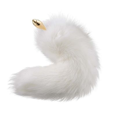 Металева анальна пробка Лисячий хвіст LOCKINK SEVANDA White Fox-Tail Anal Rose-shape Plug SX0866 фото Купити Металева анальна пробка Лисячий хвіст LOCKINK SEVANDA White Fox-Tail Anal Pear-shape Plug  LOCKINK (Китай) 2 494 грн