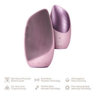Електронна звукова термо щітка для обличчя GESKE Sonic Thermo Facial Brush 6в1 pink HB0082 фото Купити Електронна звукова термо щітка для обличчя GESKE Sonic Thermo Facial Brush 6в1 pink  GESKE 2 129 грн