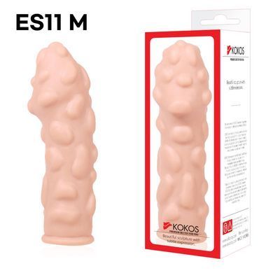 Насадка на член Kokos Extreme Sleeve ES.11 розмір M, потовщувальна, стимулюючий рельєф SO2491 фото Купити Насадка на член Kokos Extreme Sleeve ES.11 розмір M, потовщувальна, стимулюючий рельєф  Kokos (Південна Корея) 489 грн