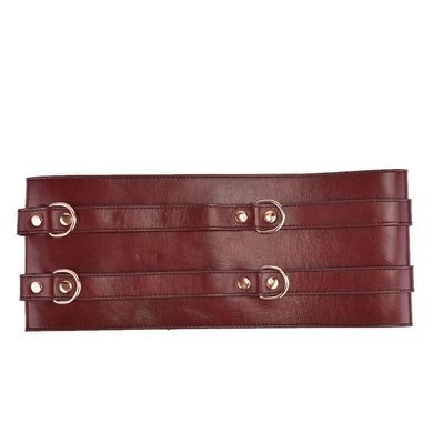 Шкіряний пояс для бондажу Liebe Seele Wine Red Waist Cuff, S Size SO9460 фото Купити Шкіряний пояс для бондажу Liebe Seele Wine Red Waist Cuff, S Size  Liebe Seele (Японія) 4 009 грн