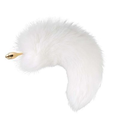 Металева анальна пробка Лисячий хвіст LOCKINK SEVANDA White Fox-Tail Anal Rose-shape Plug SX0866 фото Купити Металева анальна пробка Лисячий хвіст LOCKINK SEVANDA White Fox-Tail Anal Pear-shape Plug  LOCKINK (Китай) 2 494 грн