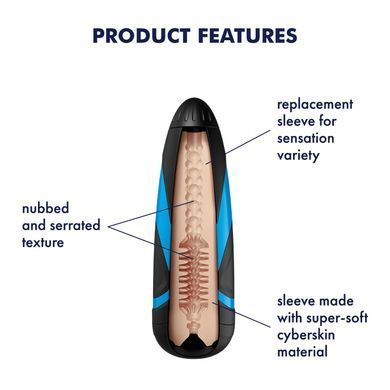 Запасний рукав-вставка для мастурбатора Satisfyer Men TORNADO BLISS SO2026 фото Купити Запасний рукав-вставка для мастурбатора Satisfyer Men TORNADO BLISS  Satisfyer (Німеччина) 637 грн