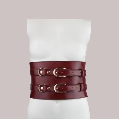 Шкіряний пояс для бондажу Liebe Seele Wine Red Waist Cuff, S Size SO9460 фото Купити Шкіряний пояс для бондажу Liebe Seele Wine Red Waist Cuff, S Size  Liebe Seele (Японія) 4 009 грн
