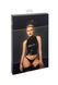 Топ Noir Handmade F324 Glam, S, black, халтер, на блискавці, вінілові вставки, комір-стійка SX0375 фото 7