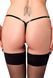 Трусики Noir Handmade P014 Dominae PVC panty with silver clasp M SX4224 фото 2