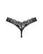 Кружевные стринги Obsessive Donna Dream thong XS/S Black, низкая посадка SO8639 фото 4
