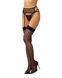 Панчохи-стокинги Obsessive Isinne garter stockings S/M/L (м'яте паковання!!!) SX3601-R фото 1