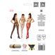 Сетчатые колготки-бодистокинги Passion S019 One Size, White, имитация трусиков, открытый доступ PSS019W фото 5