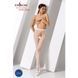 Сетчатые колготки-бодистокинги Passion S019 One Size, White, имитация трусиков, открытый доступ PSS019W фото 2