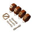 Набір для зв'язування LOCKINK Hogtie Set - Brown SX0840 фото Купити Набір для зв'язування LOCKINK Hogtie Set - Brown  LOCKINK (Китай) 4 028 грн