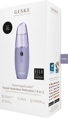 Зволожувач для шкіри обличчя GESKE Facial Hydration Refresher 4 in 1 purple HB0156 фото Купити Зволожувач для шкіри обличчя GESKE Facial Hydration Refresher 4 in 1 purple  GESKE 1 279 грн