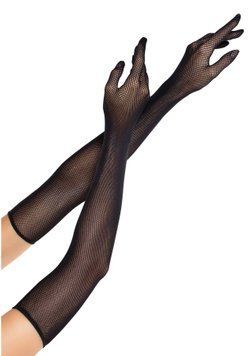 Мітенки Leg Avenue Opera Length Fishnet Gloves Black One Size Leg Avenue  &mdash; фото