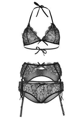Мереживний комплект зі стразами Leg Avenue Bright Lights Rhinestone S (трусики, бра, пояс для панчіх SO8003 фото Купити Мереживний комплект зі стразами Leg Avenue Bright Lights Rhinestone S (трусики, бра, пояс для панчіх  Leg Avenue (США) 2 392 грн