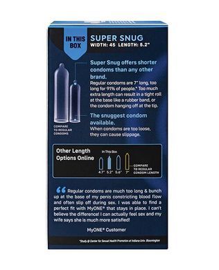Презервативы MyONE Super Snug 10 шт, картонная коробка SX1250 фото Купить   ONE (США) 858 грн