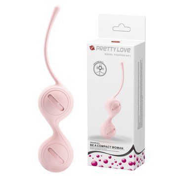 Вагінальні кульки Pretty Love Kegel Tighten, рожеві, 16,3 &times; 3,3 см PRETTY LOVE &mdash; фото
