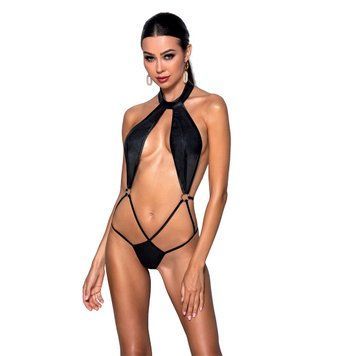 Боди-халтер из экокожи Passion JANNIES BODY L/XL black SO8442 фото Купить   Passion (Польща) 2 170 грн
