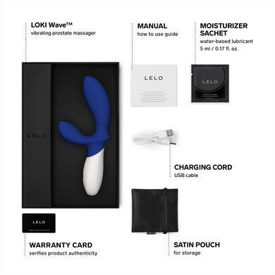 Масажер простати LELO Loki Wave Federal Blue, 2 мотори, манливий рух + стимуляція промежини SX0707 фото Купити Масажер простати LELO Loki Wave Federal Blue, 2 мотори, манливий рух + стимуляція промежини  Lelo (Швеція) 9 793 грн