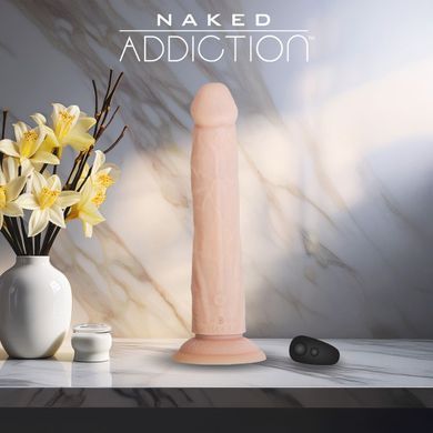 Фалоімітатор з ротацією та пульсацією Naked ADDICTION 8&Prime; Rotating & Thrusting Dong - Vanilla SX3928 фото Купити Фалоімітатор з ротацією та пульсацією Naked ADDICTION 8&Prime; Rotating & Thrusting Dong - Vanilla Фалоімітатор Naked ADDICTION 8&Prime; Rotating & Thrusting Dong - Vanilla &mdash; преміальна автоматична секс-іграшка з функціями ротації та thrusting-рухів для максимально реалістичної стимуляції. Модель оснащена дистанційним пультом, потужною присоскою та декількома режимами руху, що дозволяє адаптувати відчуття під будь-який настрій. Завдяки м&rsquo;якому platinum silicone та сумісності зі strap-on harness фалоімітатор чудово підходить як для соло використання, так і для парних ігор 😈 ADDICTION  4 349 грн