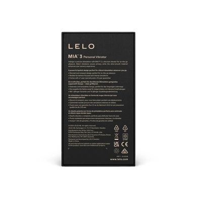 Шикарна віброкуля LELO Mia 3 Black SX2555 фото Купити Шикарна віброкуля LELO Mia 3 Black  Lelo (Швеція) 5 137 грн