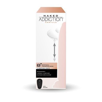 Фалоімітатор з ротацією та пульсацією Naked ADDICTION 8&Prime; Rotating & Thrusting Dong - Vanilla SX3928 фото Купити Фалоімітатор з ротацією та пульсацією Naked ADDICTION 8&Prime; Rotating & Thrusting Dong - Vanilla Фалоімітатор Naked ADDICTION 8&Prime; Rotating & Thrusting Dong - Vanilla &mdash; преміальна автоматична секс-іграшка з функціями ротації та thrusting-рухів для максимально реалістичної стимуляції. Модель оснащена дистанційним пультом, потужною присоскою та декількома режимами руху, що дозволяє адаптувати відчуття під будь-який настрій. Завдяки м&rsquo;якому platinum silicone та сумісності зі strap-on harness фалоімітатор чудово підходить як для соло використання, так і для парних ігор 😈 ADDICTION  4 349 грн