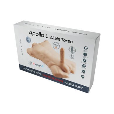 Торс з фалоімітатором на присосці SilexD Apollo L Male Torso Caramel SX0814 фото Купити Торс з фалоімітатором на присосці SilexD Apollo L Male Torso Caramel  SILEXD (Іспанія) 18 479 грн