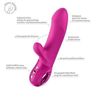 Пульсатор Fun Factory Bi Stronic Embrace Magenta SX4251 фото Купити Пульсатор Fun Factory Bi Stronic Embrace Magenta  Fun Factory  2 899 грн
