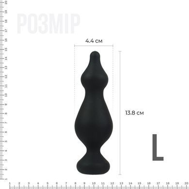 Анальна пробка Adrien Lastic Amuse Big Black (L) з двома переходами, макс. діаметр 4,4 см AD20269 фото Купити Анальна пробка Adrien Lastic Amuse Big Black (L) з двома переходами, макс. діаметр 4,4 см  Adrien Lastic 951 грн