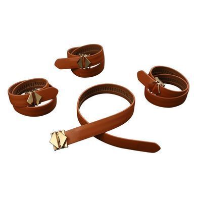 Набір для зв'язування LOCKINK Hogtie Set - Brown SX0840 фото Купити Набір для зв'язування LOCKINK Hogtie Set - Brown  LOCKINK (Китай) 4 028 грн