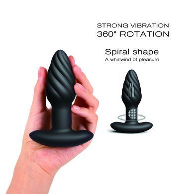 Анальна пробка з вібрацією та перлинним масажем Dorcel Spin Plug, макс. діам. 3,8 см, пульт ДК SO9019 фото Купити Анальна пробка з вібрацією та перлинним масажем Dorcel Spin Plug, макс. діам. 3,8 см, пульт ДК  Dorcel (Франція) 4 231 грн