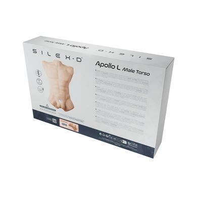 Торс з фалоімітатором на присосці SilexD Apollo L Male Torso Caramel SX0814 фото Купити Торс з фалоімітатором на присосці SilexD Apollo L Male Torso Caramel  SILEXD (Іспанія) 18 479 грн