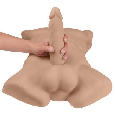 Торс з фалоімітатором на присосці SilexD Apollo L Male Torso Caramel SX0814 фото Купити Торс з фалоімітатором на присосці SilexD Apollo L Male Torso Caramel  SILEXD (Іспанія) 18 479 грн