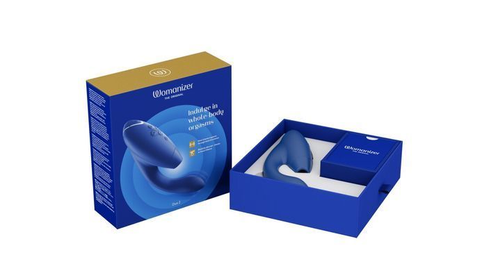 Подвійний вакуумний кліторальний стимулятор Womanizer Duo 2 - Blueberry, незалежні мотори SO8756 фото Купити Подвійний вакуумний кліторальний стимулятор Womanizer Duo 2 - Blueberry, незалежні мотори  Womanizer (Німеччина) 7 021 грн