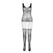 Бодистокинг Passion ECO BS001 One Size black, с доступом, имитация подвязок, флористический декор SO7065 фото 3