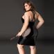 Эротическое платье JSY &laquo;Соблазнительная Мила&raquo; Plus Size Black, прозрачные вставки, стрепы, халтер SO8366 фото 4