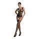 Бодистокинг Passion ECO BS001 One Size black, с доступом, имитация подвязок, флористический декор SO7065 фото 1