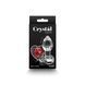 Скляна анальна пробка NS Novelties Crystal - Desires - Red Heart - Small SX4352 фото 3