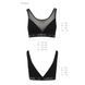 Топ с прозрачной вставкой Passion PS002 TOP S, black SO4201 фото 6