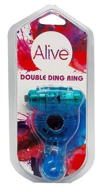 Ерекційне віброкільце Alive: Double Ding Ring Blue, два мотори SO8690 фото Купити Ерекційне віброкільце Alive: Double Ding Ring Blue, два мотори  Alive  711 грн