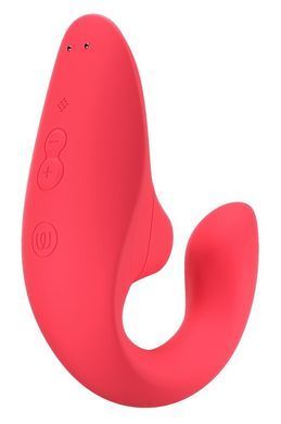Вагинально-клиторальный стимулятор Womanizer Blend Vibrant Rose, вибрация + вакуум, 2 мотора SX2141 фото Купить   Womanizer (Німеччина) 4 619 грн