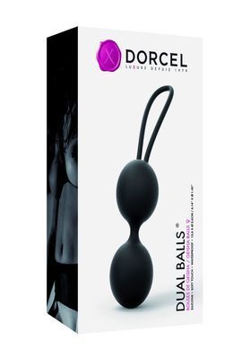 Вагинальные шарики Dorcel Dual Balls Black, диаметр 3,6см, масса 55 г SO3089 фото Купить   Dorcel (Франція) 1 052 грн