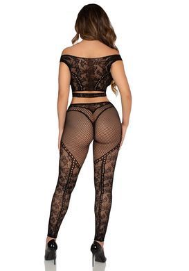 Комплект Leg Avenue Off Shoulder Crop Top and Legging One Size SX2748 фото Купить   Leg Avenue (США) 1 062 грн