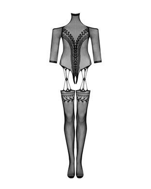 Нейлоновий бодістокінг з імітацією панчіх Obsessive Bodystocking G333 S/M/L, black, з доступом SO7699 фото Купити Нейлоновий бодістокінг з імітацією панчіх Obsessive Bodystocking G333 S/M/L, black, з доступом  Obsessive (Польща) 1 191 грн