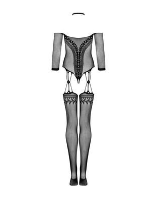 Нейлоновий бодістокінг з імітацією панчіх Obsessive Bodystocking G333 S/M/L, black, з доступом SO7699 фото Купити Нейлоновий бодістокінг з імітацією панчіх Obsessive Bodystocking G333 S/M/L, black, з доступом  Obsessive (Польща) 1 191 грн