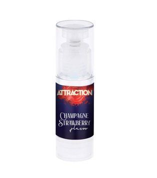 Съедобное массажное масло MAI Attraction Champagne Strawberry Hot Kiss (50 мл) SO6054 фото Купить   MAI (Іспанія) 600 грн