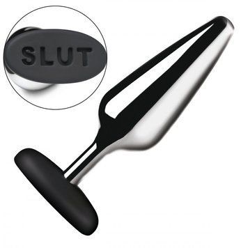Анальная пробка Master Series Butt Slut Metal & Silicone Butt Plug - Silver SX2225 фото Купить   Master Series (США) 2 300 грн