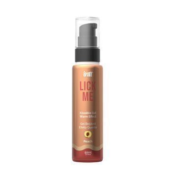 Гель для оральных ласк с согревающим эффектом INTT Lick Me Kissable Gel Peach 50 мл, без сахара SX1696 фото Купить   Intt (Бразилія-Португалія) 590 грн