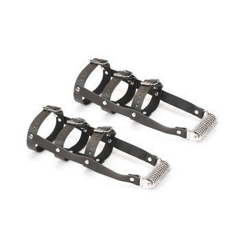 Шкіряна портупея для гомілкостопу зі шпорами Liebe Seele Leather High Heel Ankle Harness Silver Liebe Seele  &mdash; фото