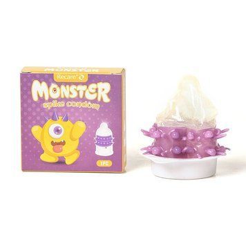 Насадка на член Recare Yellow Monster Spike Condom (презерватив з рядами пухирців та шипів) SX3354 фото Купити Насадка на член Recare Yellow Monster Spike Condom (презерватив з рядами пухирців та шипів)  Recare (Китай) 69 грн