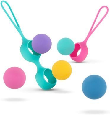 Набір вагінальних кульок PMV20: Vita &ndash; Kegel Ball Set, маса 40, 50, 60 г, два тримачі SO8896 фото Купити Набір вагінальних кульок PMV20: Vita &ndash; Kegel Ball Set, маса 40, 50, 60 г, два тримачі  PMV20 (Нідерланди) 1 376 грн